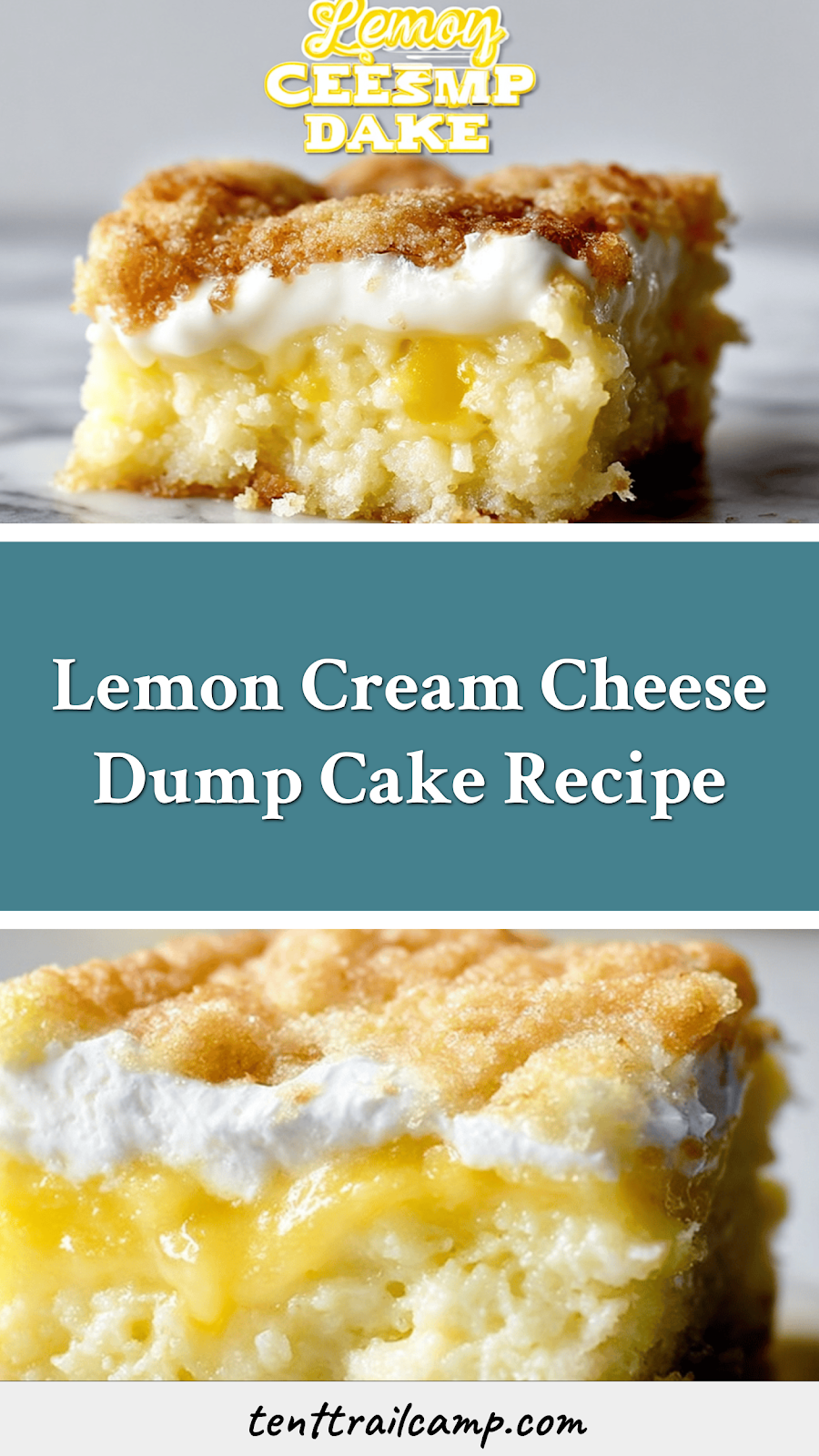 Lemon Cream Cheese Dump Cake Recipe