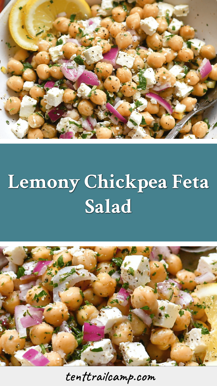 Lemony Chickpea Feta Salad