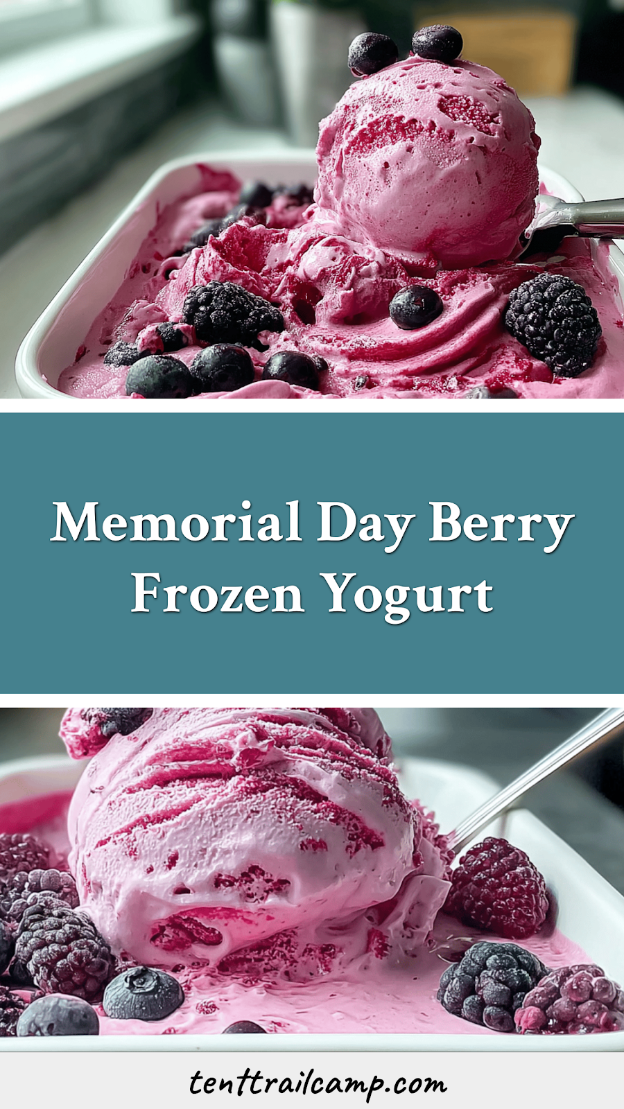 Memorial Day Berry Frozen Yogurt