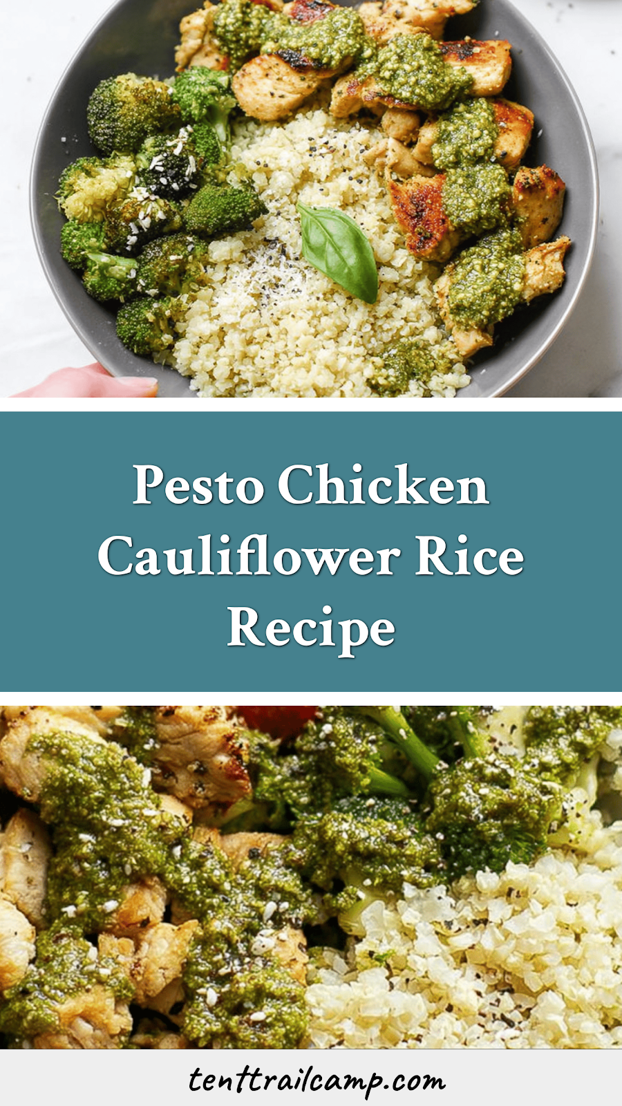 Pesto Chicken Cauliflower Rice Recipe
