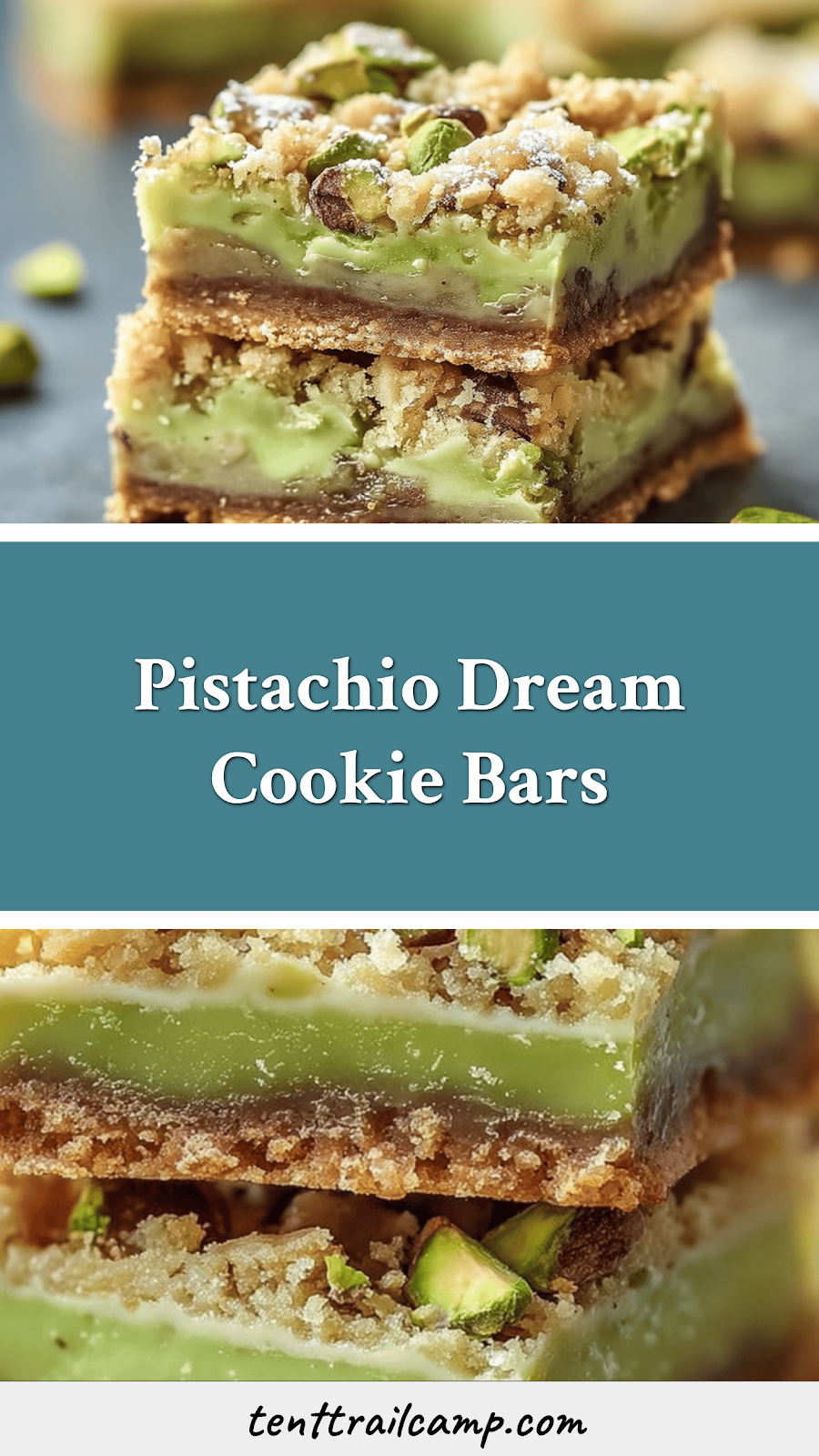 Pistachio Dream Cookie Bars