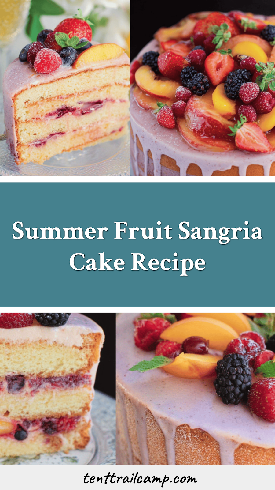 Summer Fruit Sangria Cake Recipe