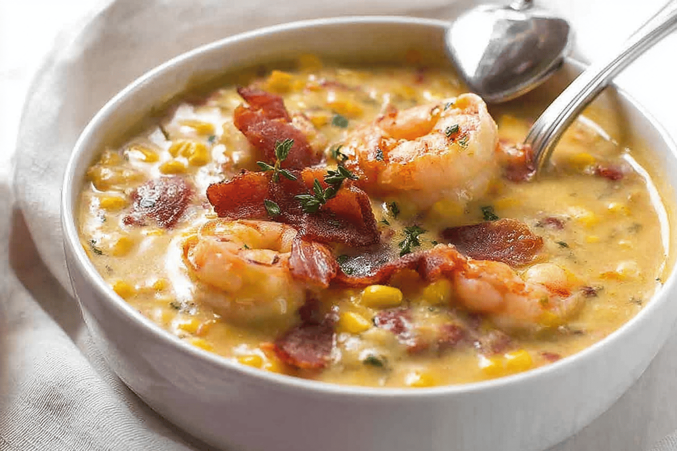 Bacon, Shrimp and Corn Chowder