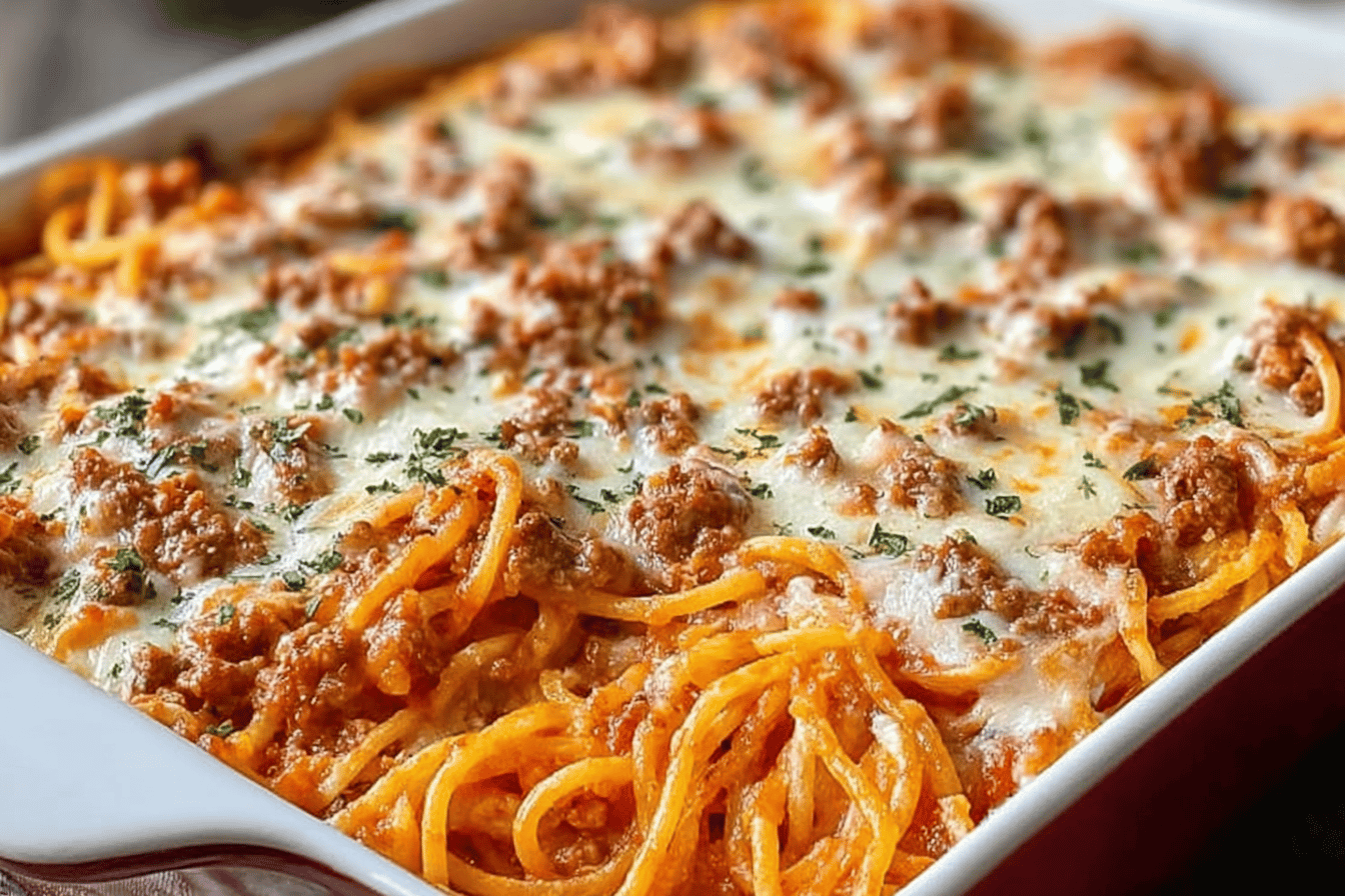 Baked Cream Cheese Spaghetti