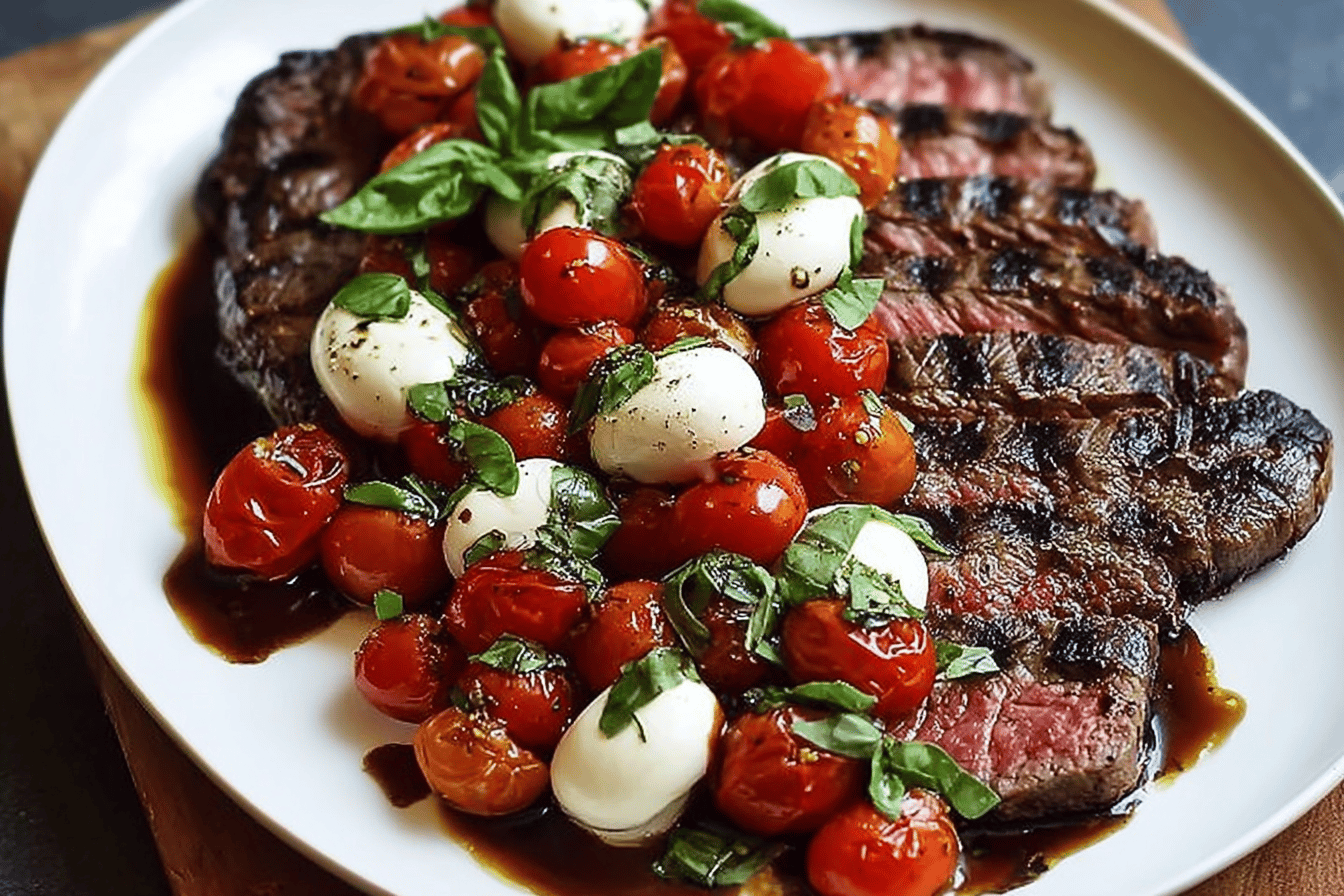 Balsamic Caprese Grilled Steak