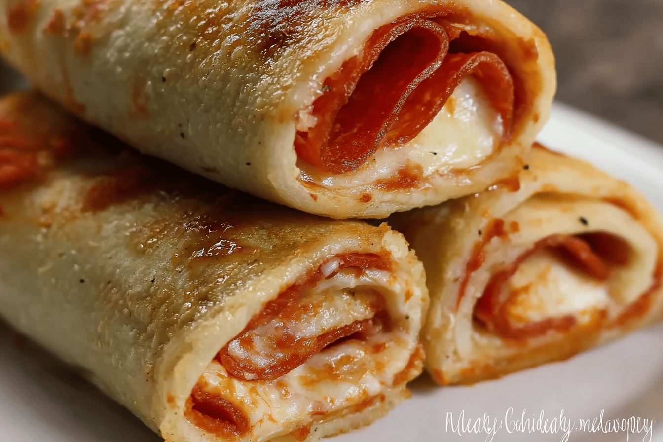 Cheesy Pepperoni Roll-Ups