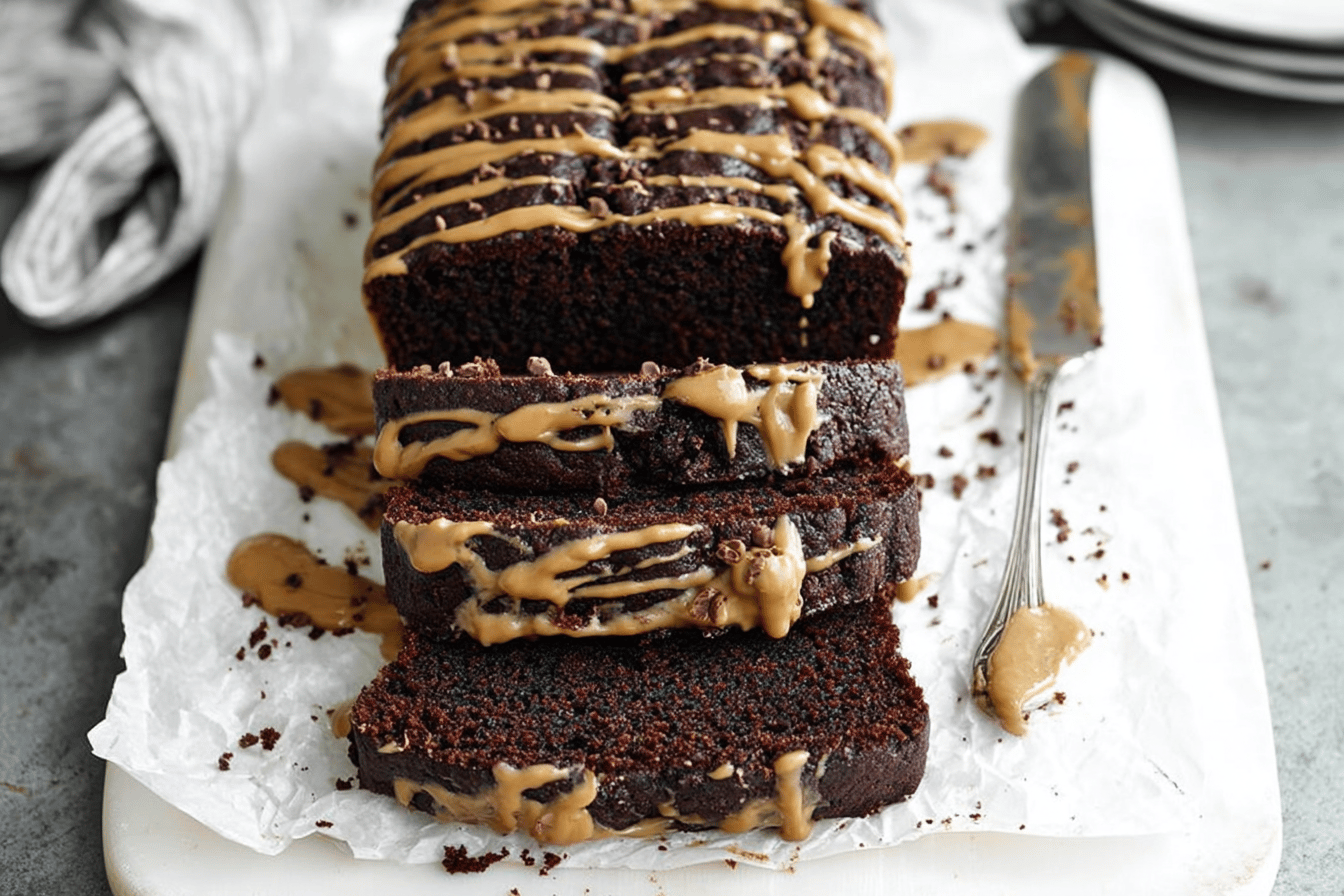 Chocolate Peanut Butter Banana Bread
