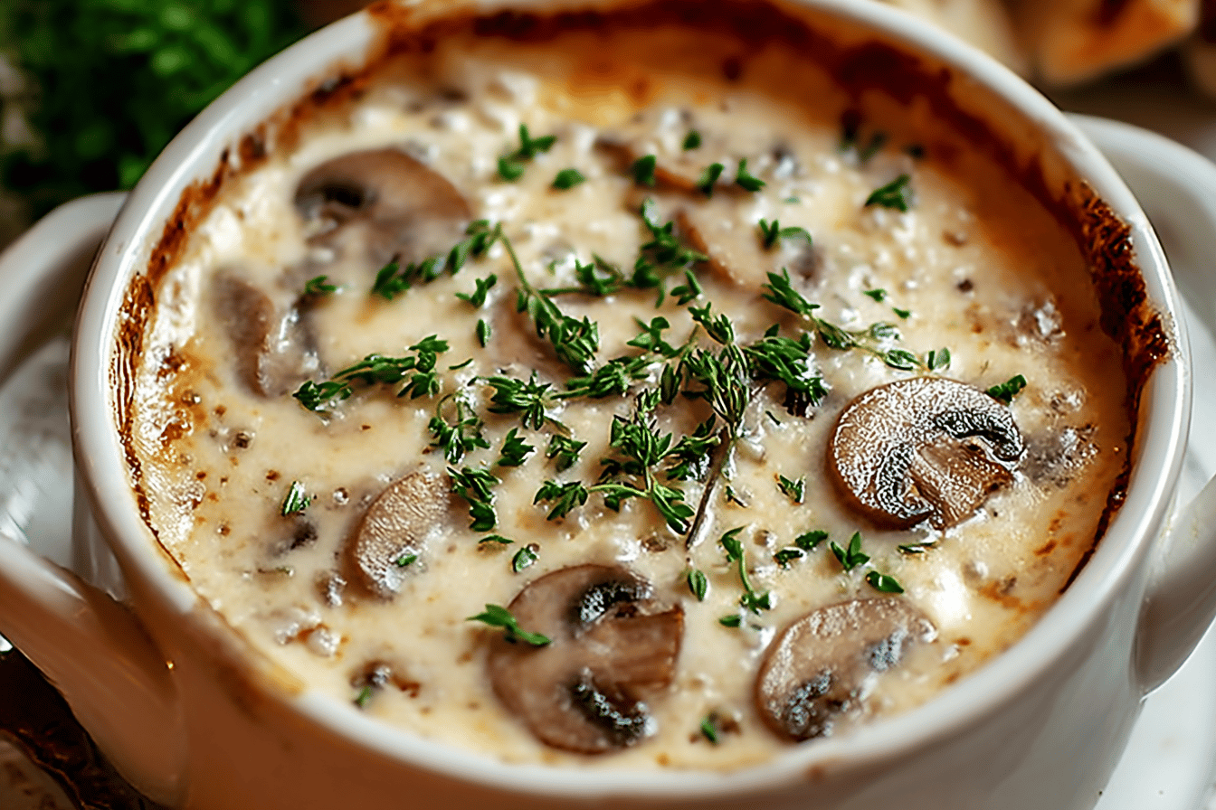 Cottage Cheese Mushroom Soup