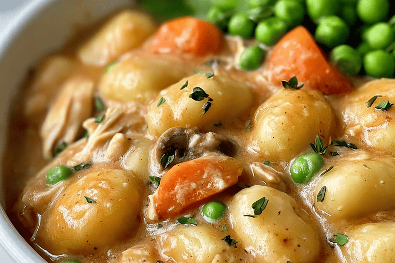 Creamy Chicken and Gnocchi Pot Pie Recipe