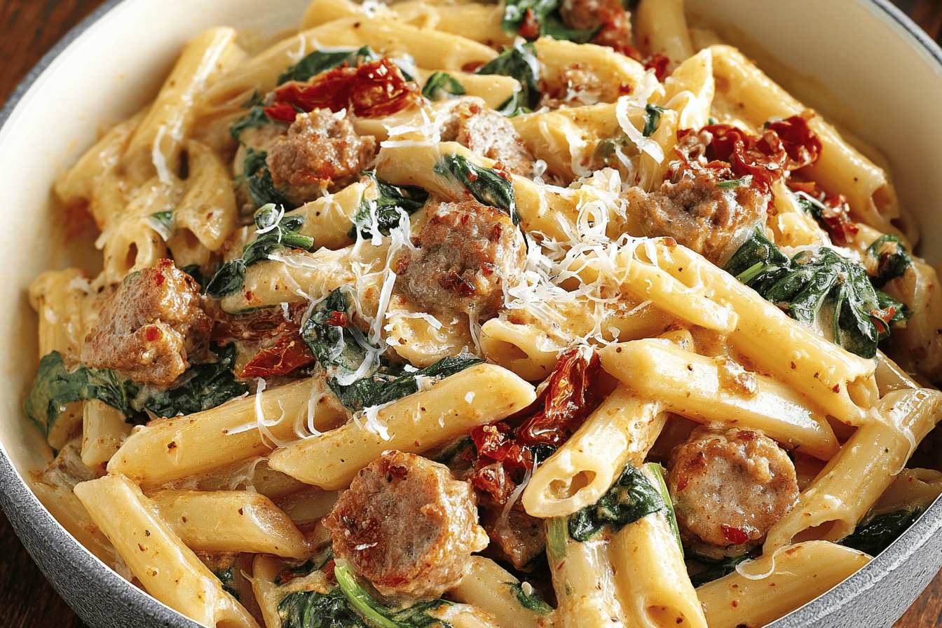 Creamy Tuscan Sausage Pasta