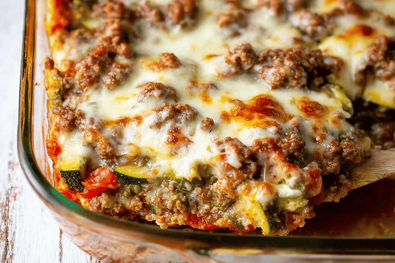 Ground Beef Zucchini Casserole