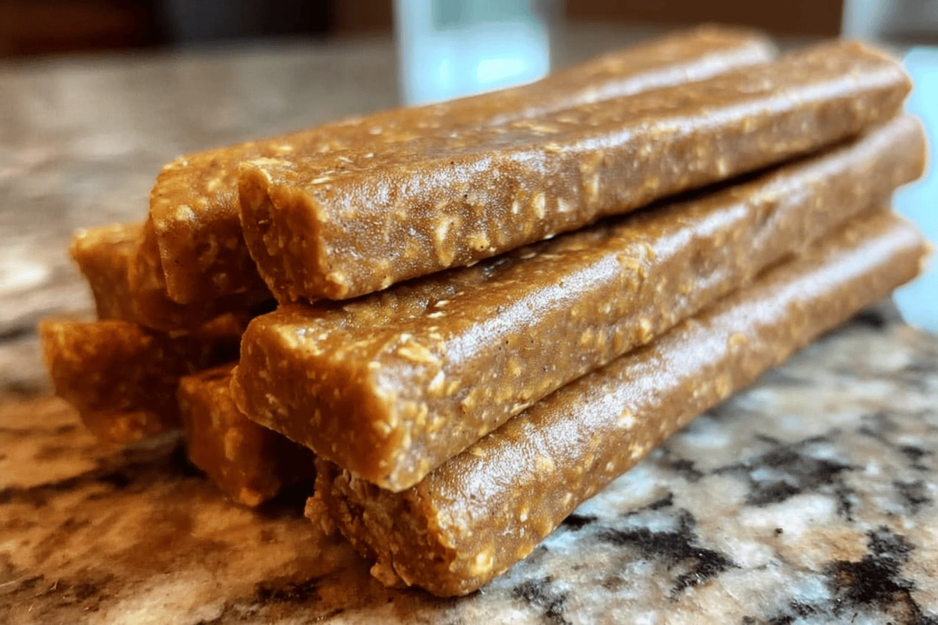 Homemade Pumpkin & Oatmeal Dog Snack Sticks