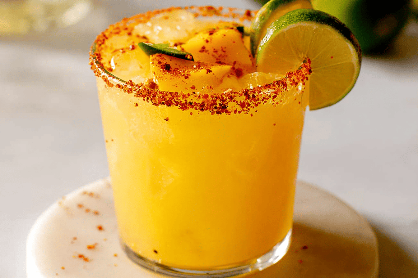Hot Honey Spicy Mango Margarita