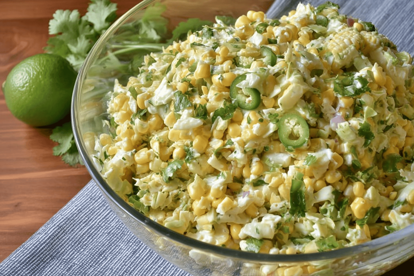 Jalapeno Corn Coleslaw