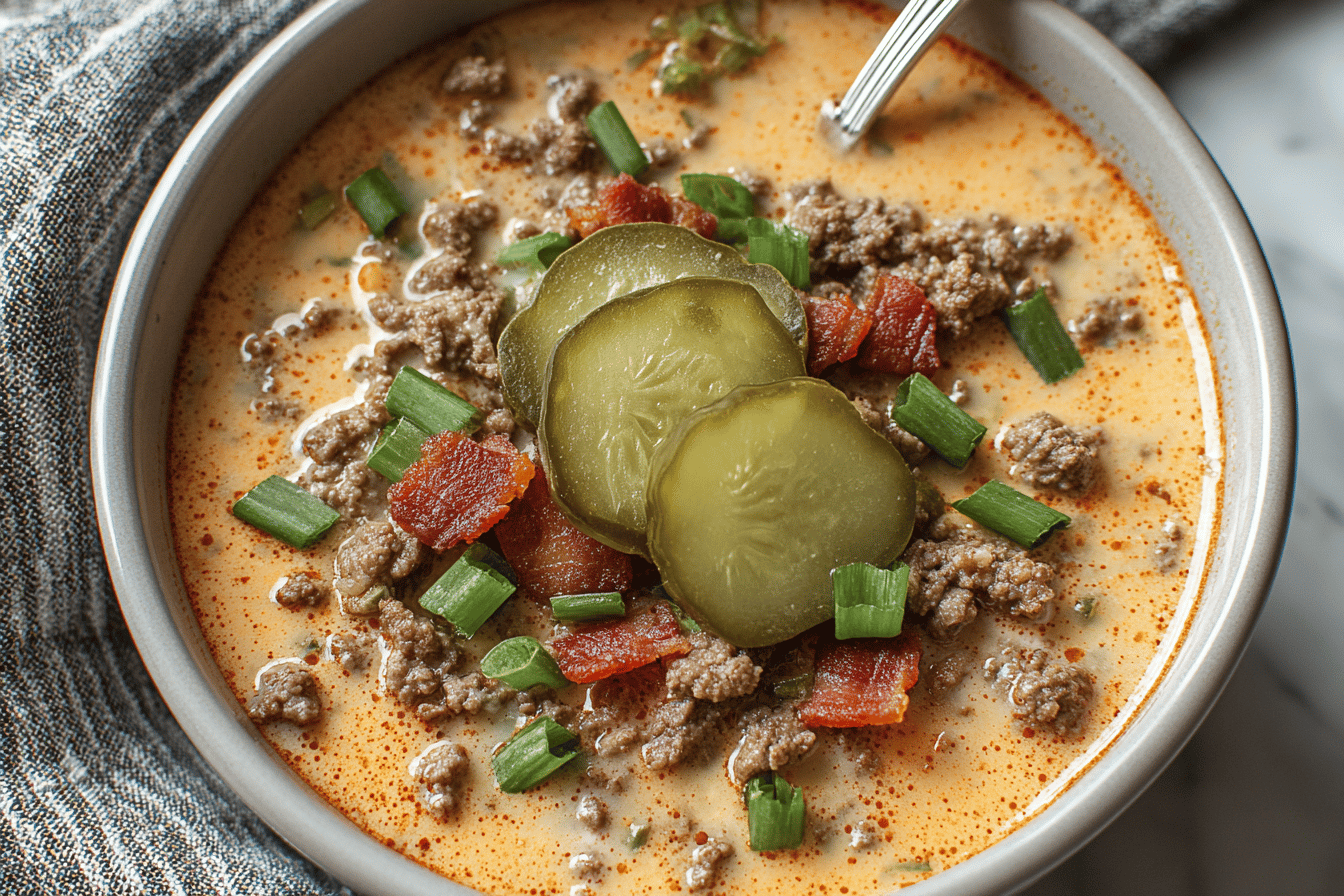 Keto Cheeseburger Soup