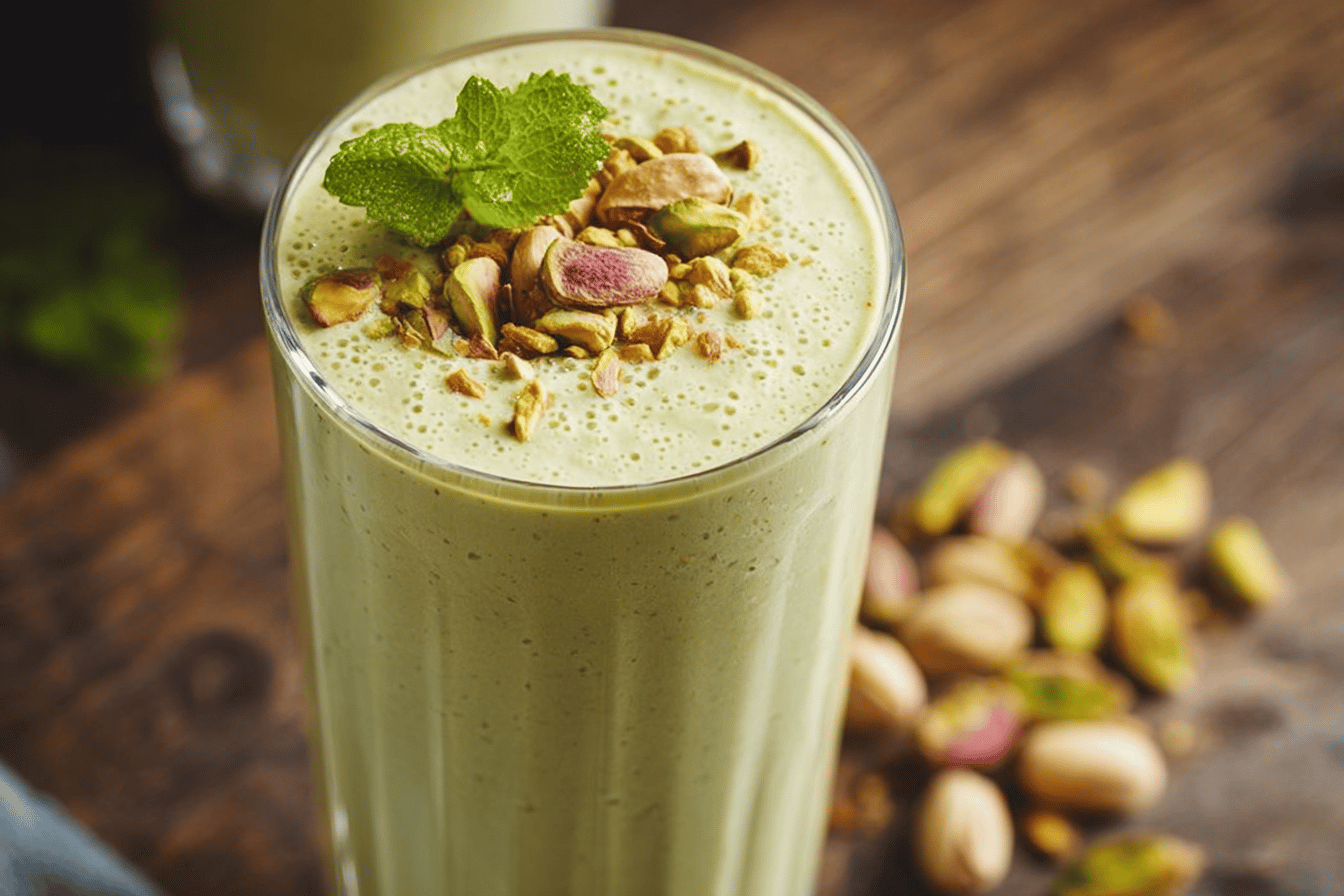 Delicious Keto Pistachio Cream Smoothie