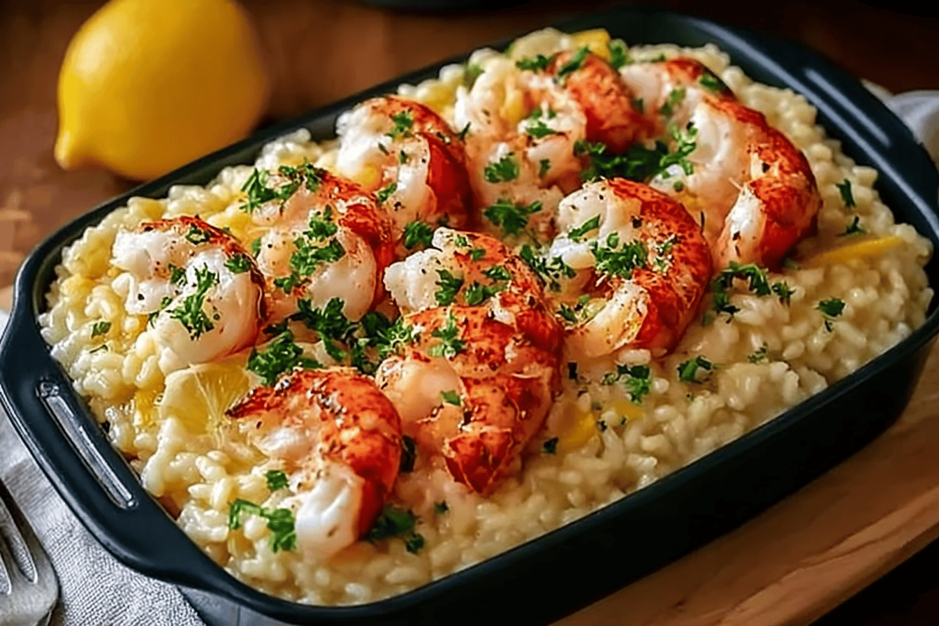 Lemon Butter Lobster Risotto