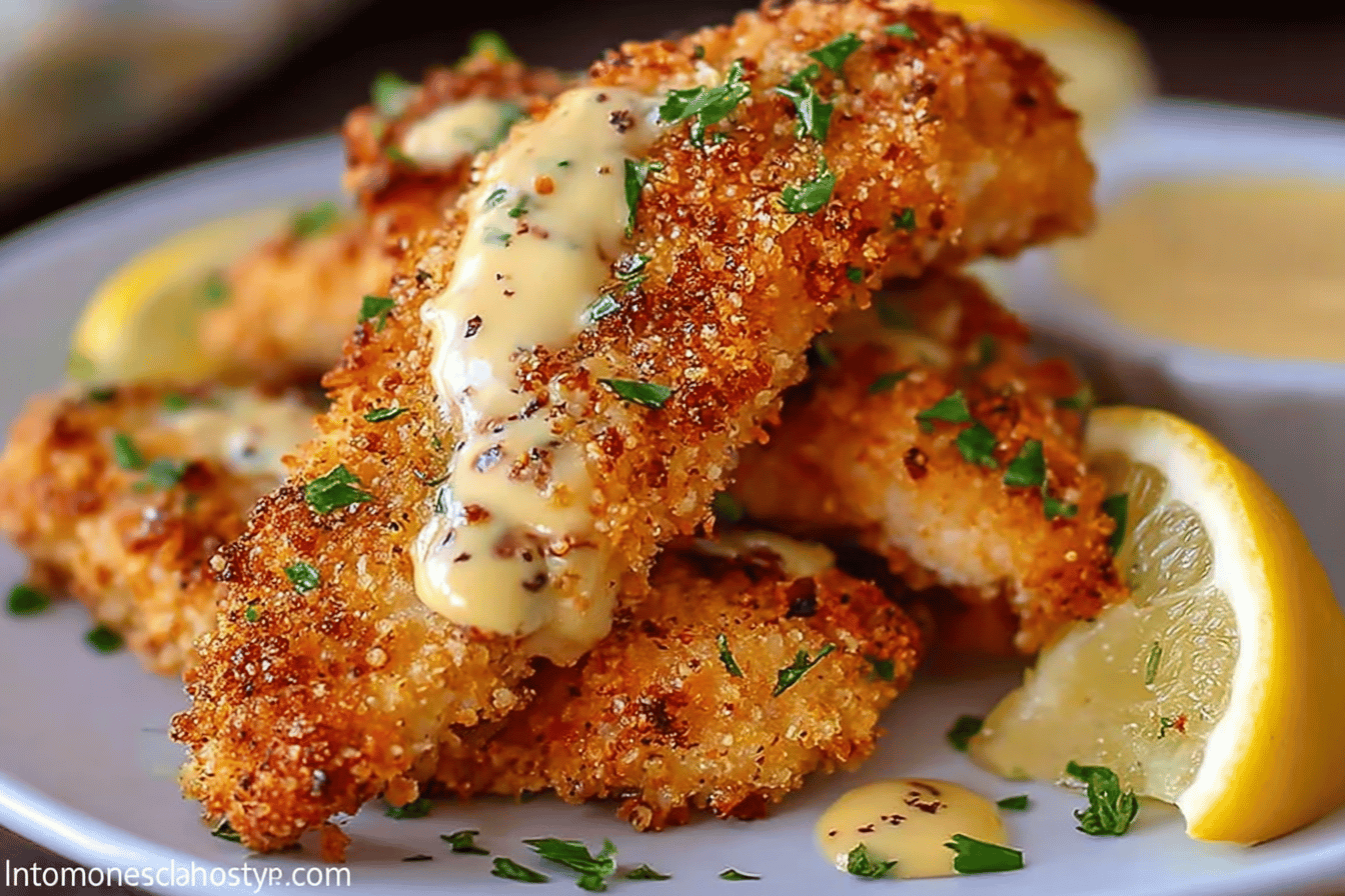 Lemon Garlic Parmesan Chicken Tenders