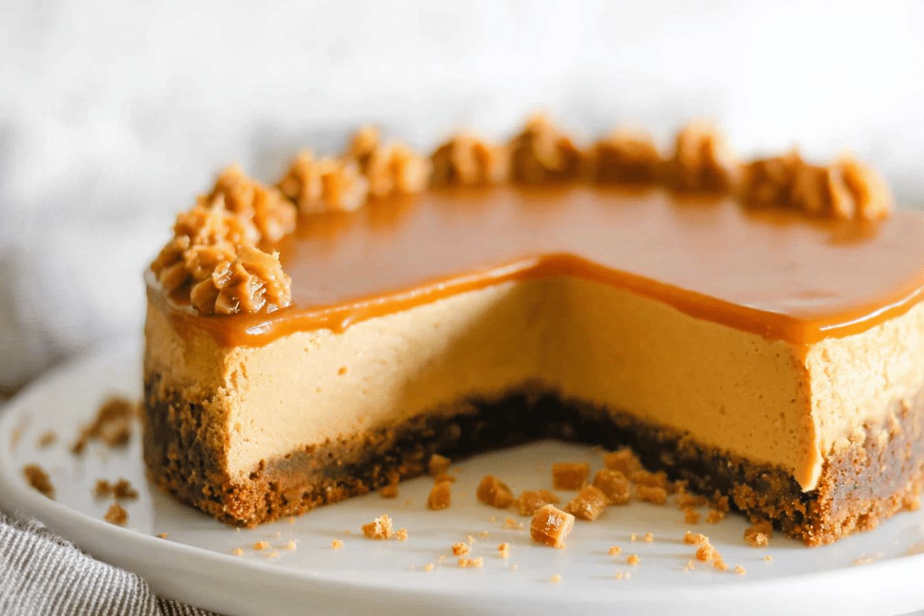 Loaded Butterscotch Cheesecake