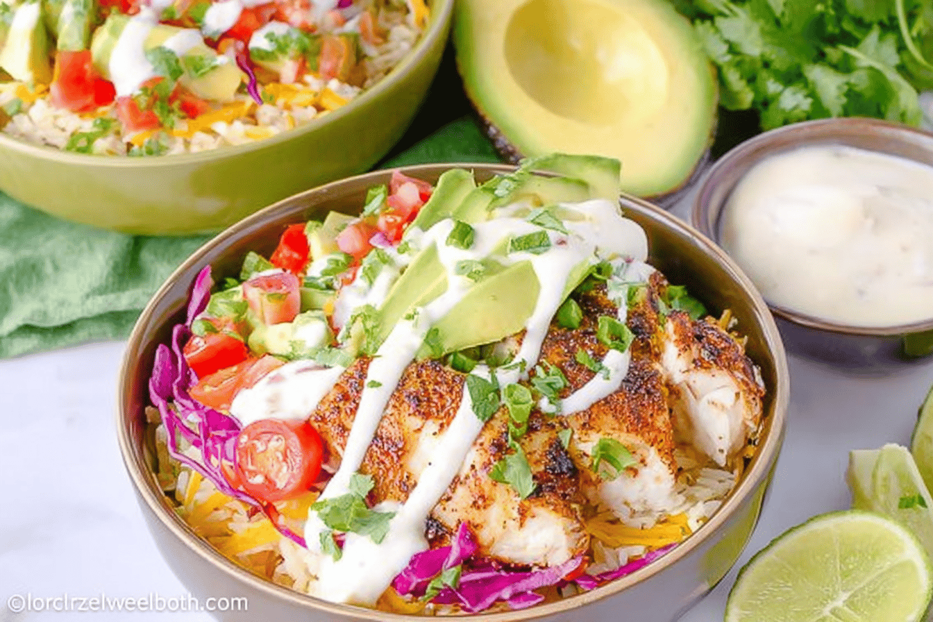 Low Carb Fish Taco Bowls Recipe