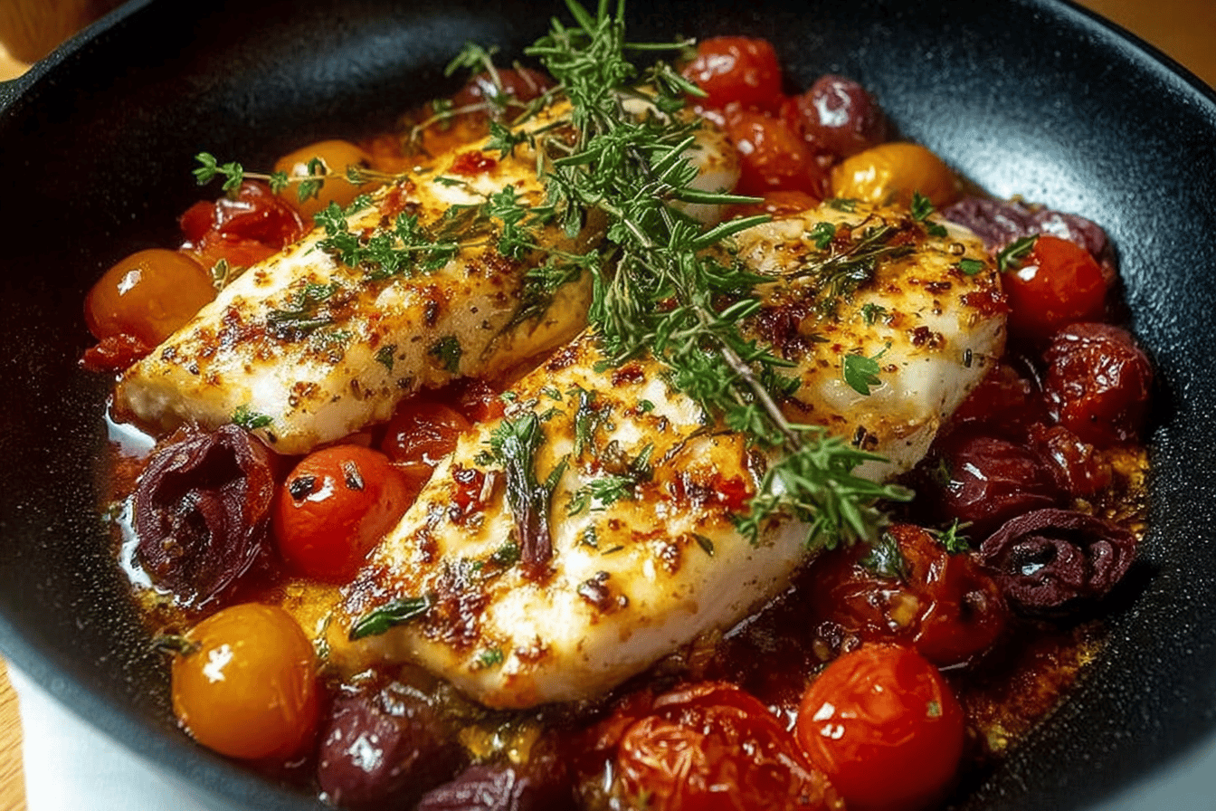 Mediterranean Baked Fish