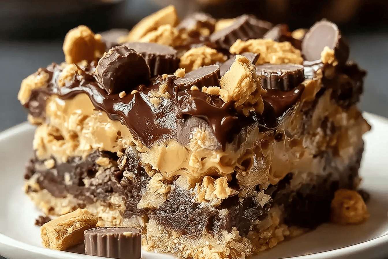 Peanut Butter Cup Dump Cake