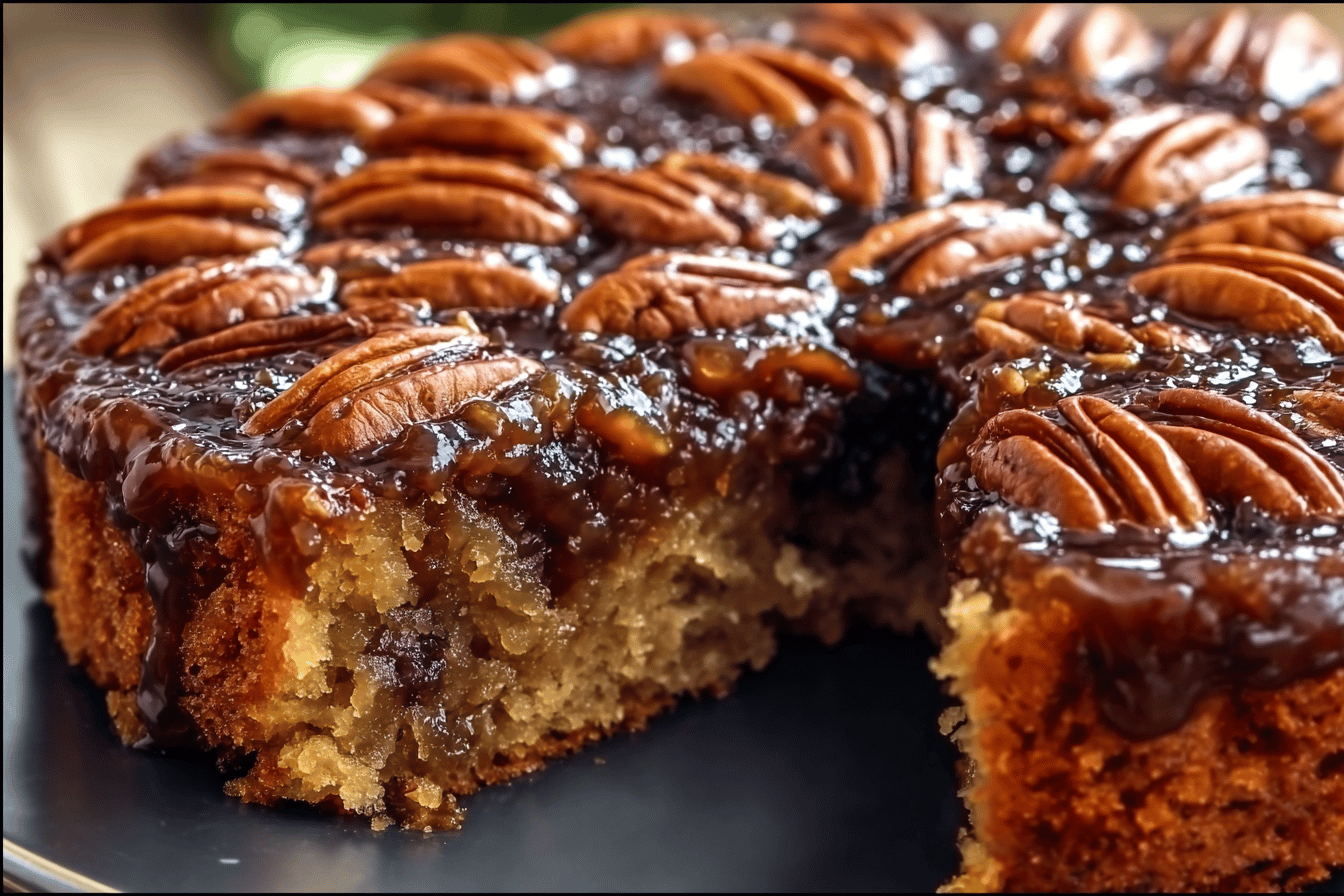 Pecan Upside Down Cake