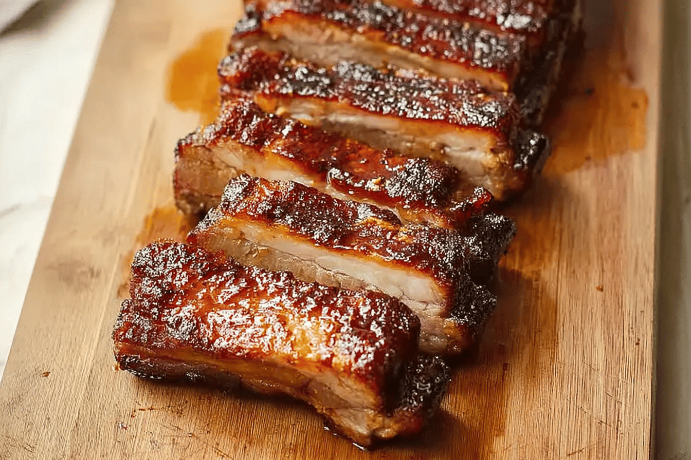 Savory Honey Glazed Pork Belly