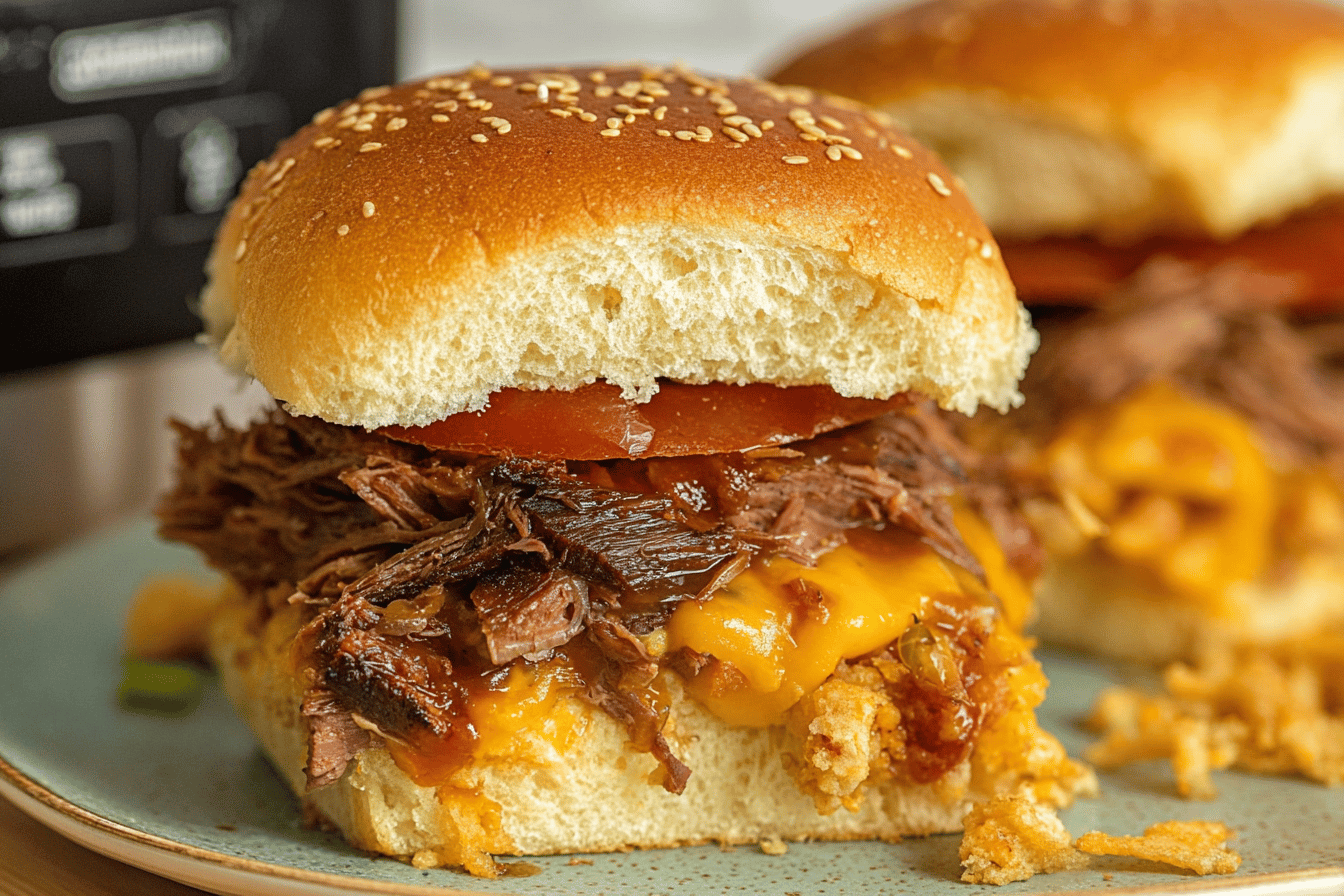 Slow Cooker Cowboy Sandwiches
