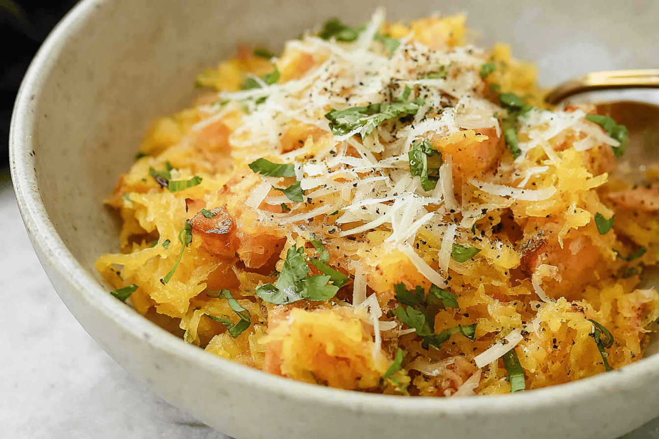 Spaghetti Squash Carbonara