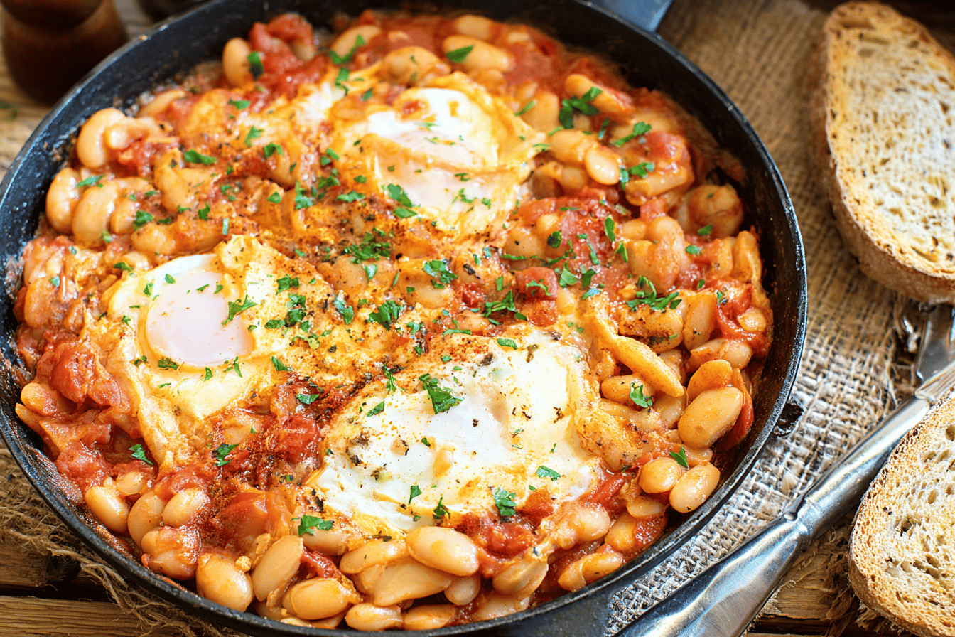 Spanish Beans & Eggs