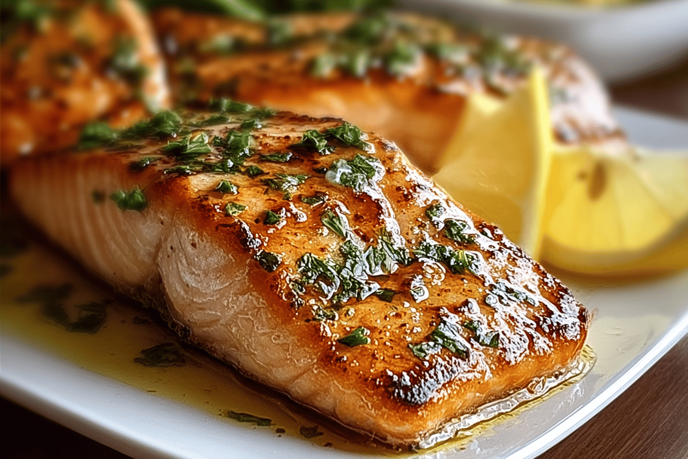 Texas Roadhouse Style Baked Salmon