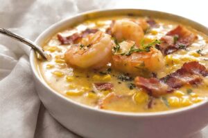 Bacon, Shrimp and Corn Chowder