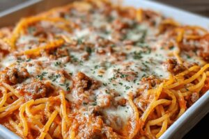 Baked Cream Cheese Spaghetti