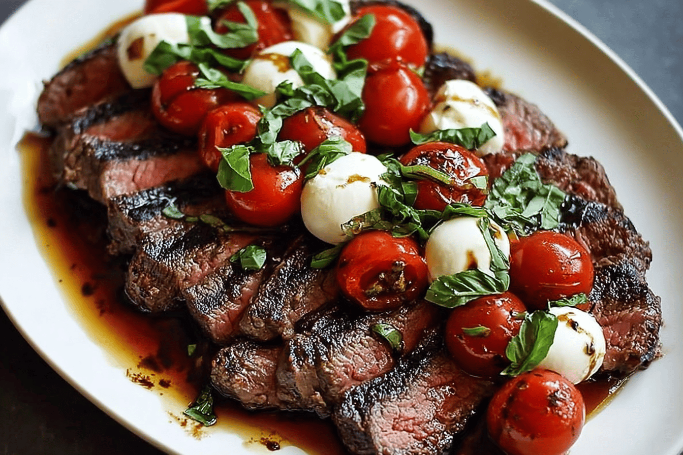 Balsamic Caprese Grilled Steak Recipe