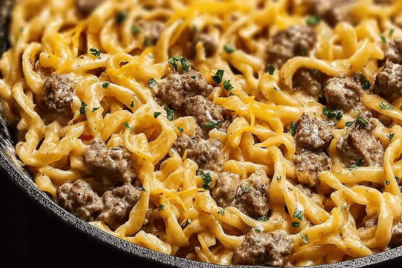 Beef and Garlic Butter Pasta Recipe