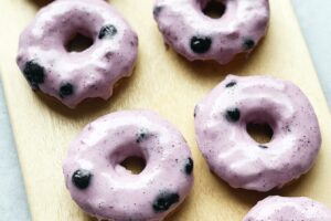 Blueberry Cake Donuts