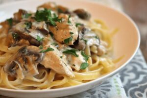 Chicken Mushroom Fettuccine