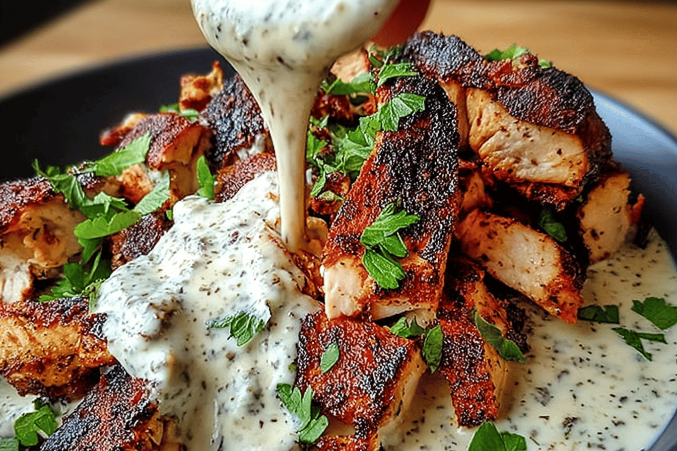 Chicken Shawarma with Creamy Garlic Sauce