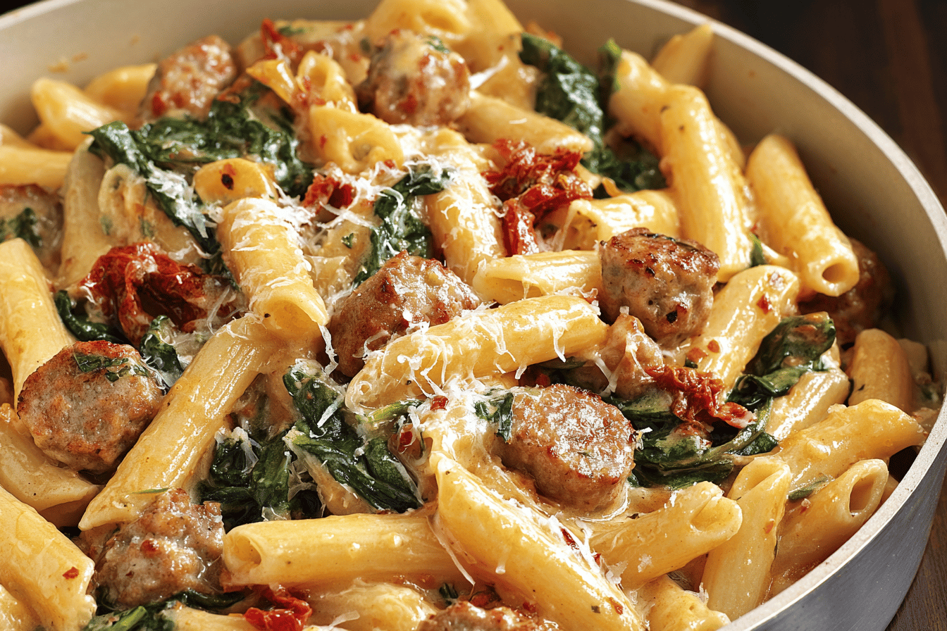 Creamy Tuscan Sausage Pasta
