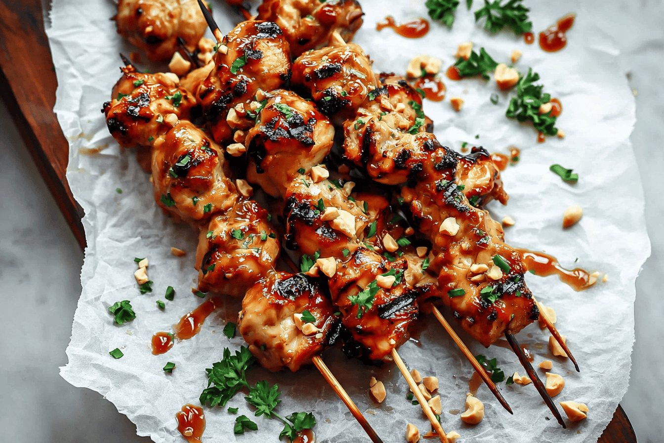 Easy Grilled Asian Chicken Skewers
