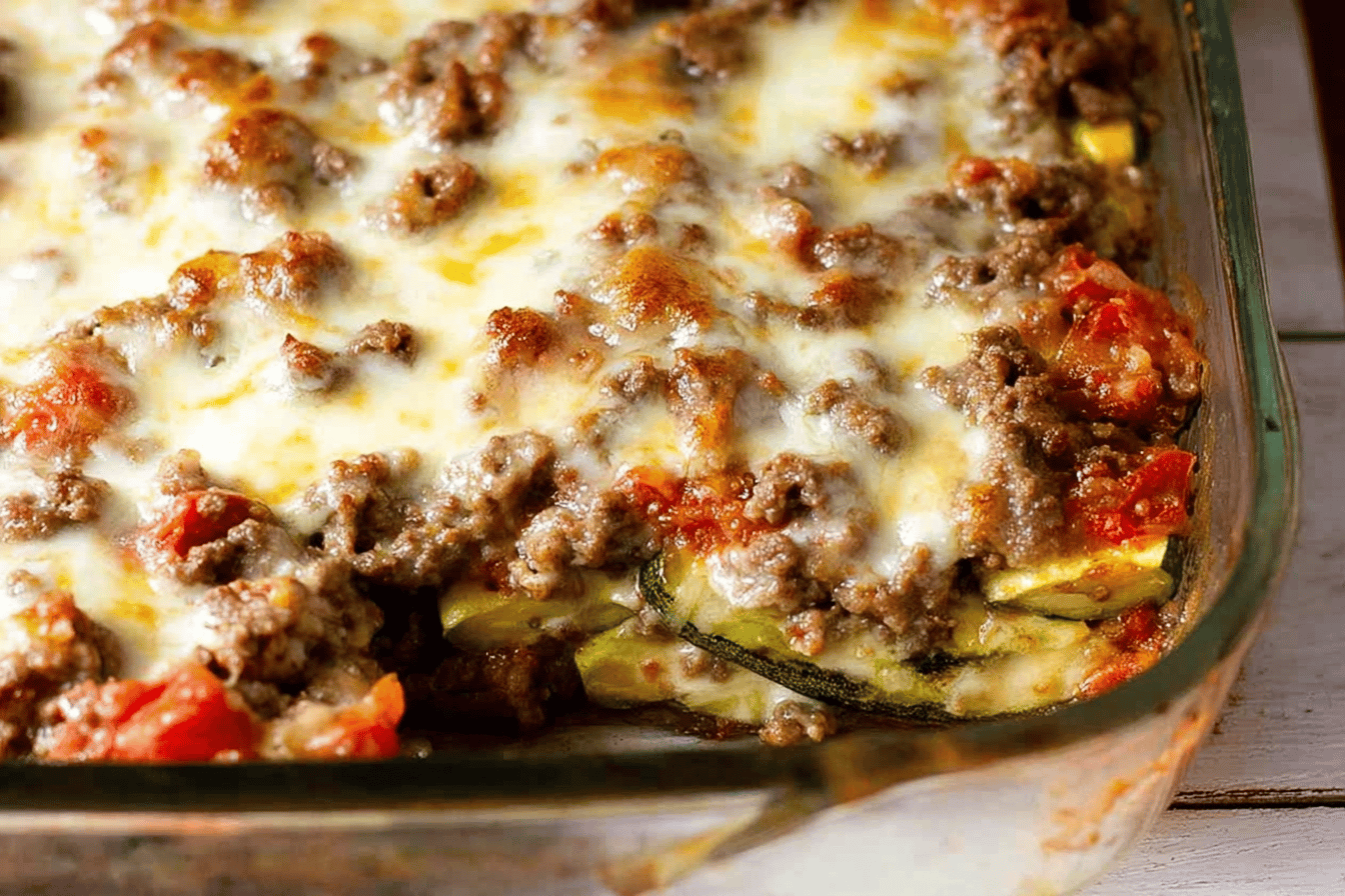 Ground Beef Zucchini Casserole Recipe