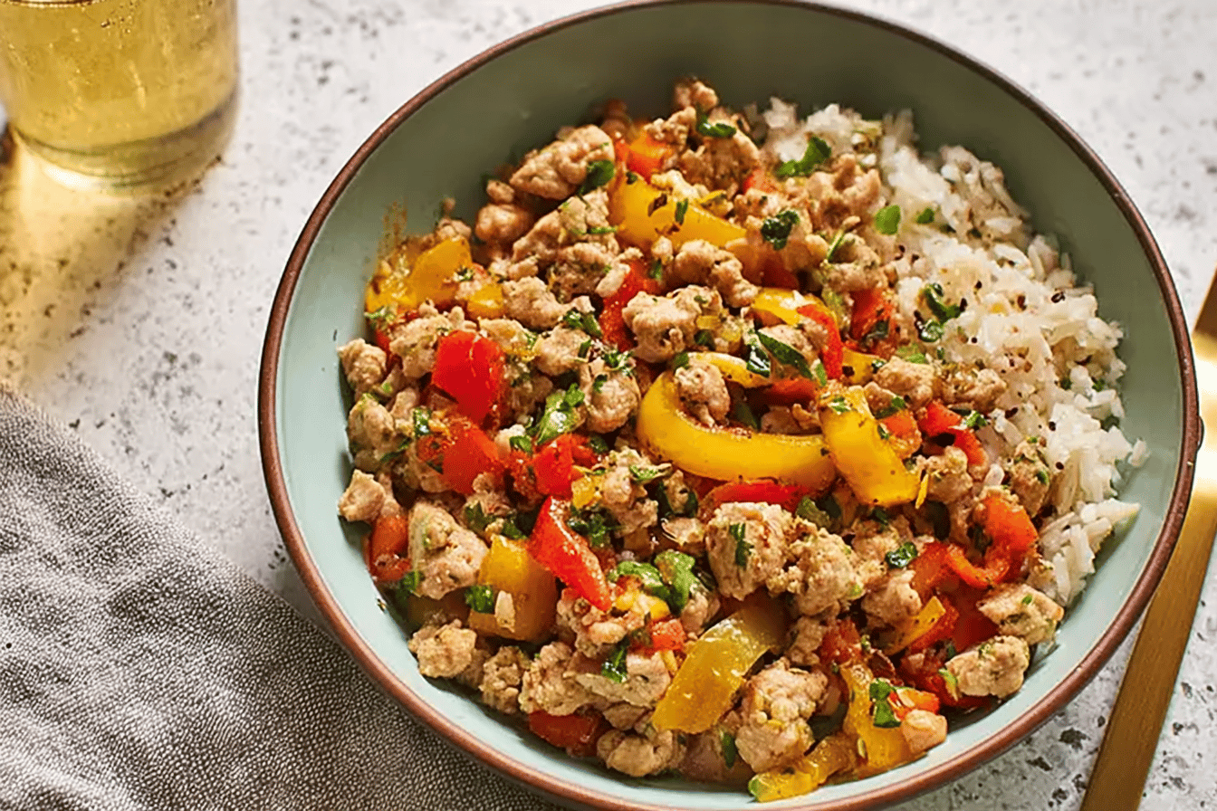Ground Turkey and Peppers