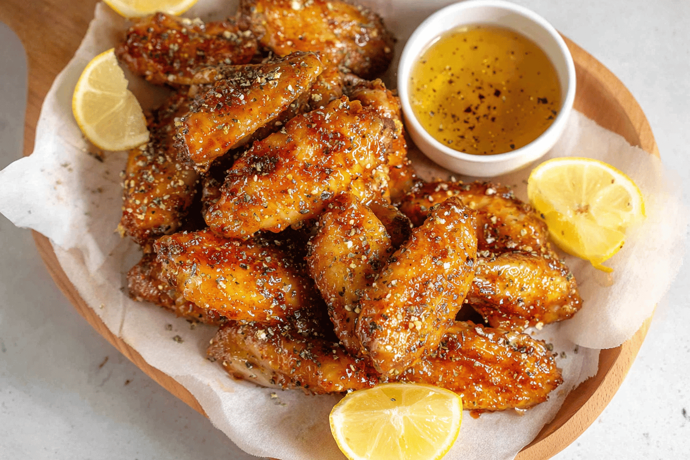 Honey Lemon Pepper Wings Recipe