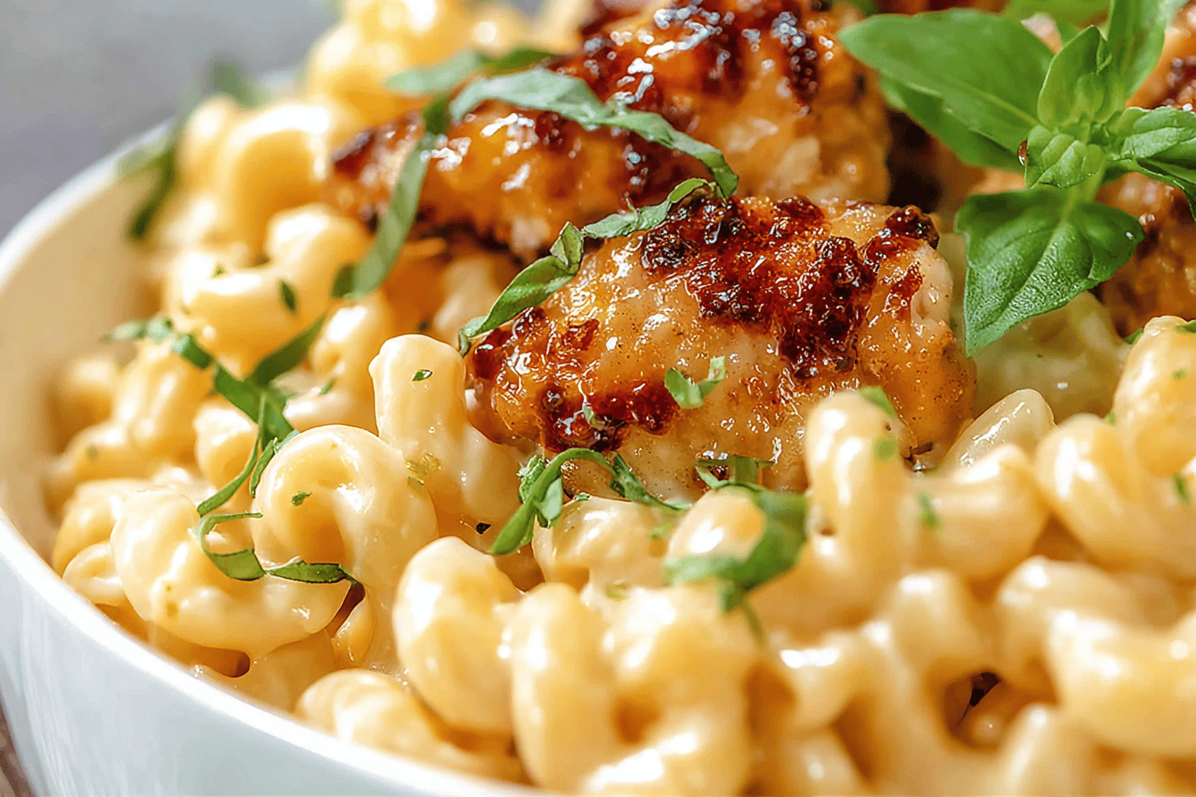 Honey Pepper Chicken Mac and Cheese Recipe