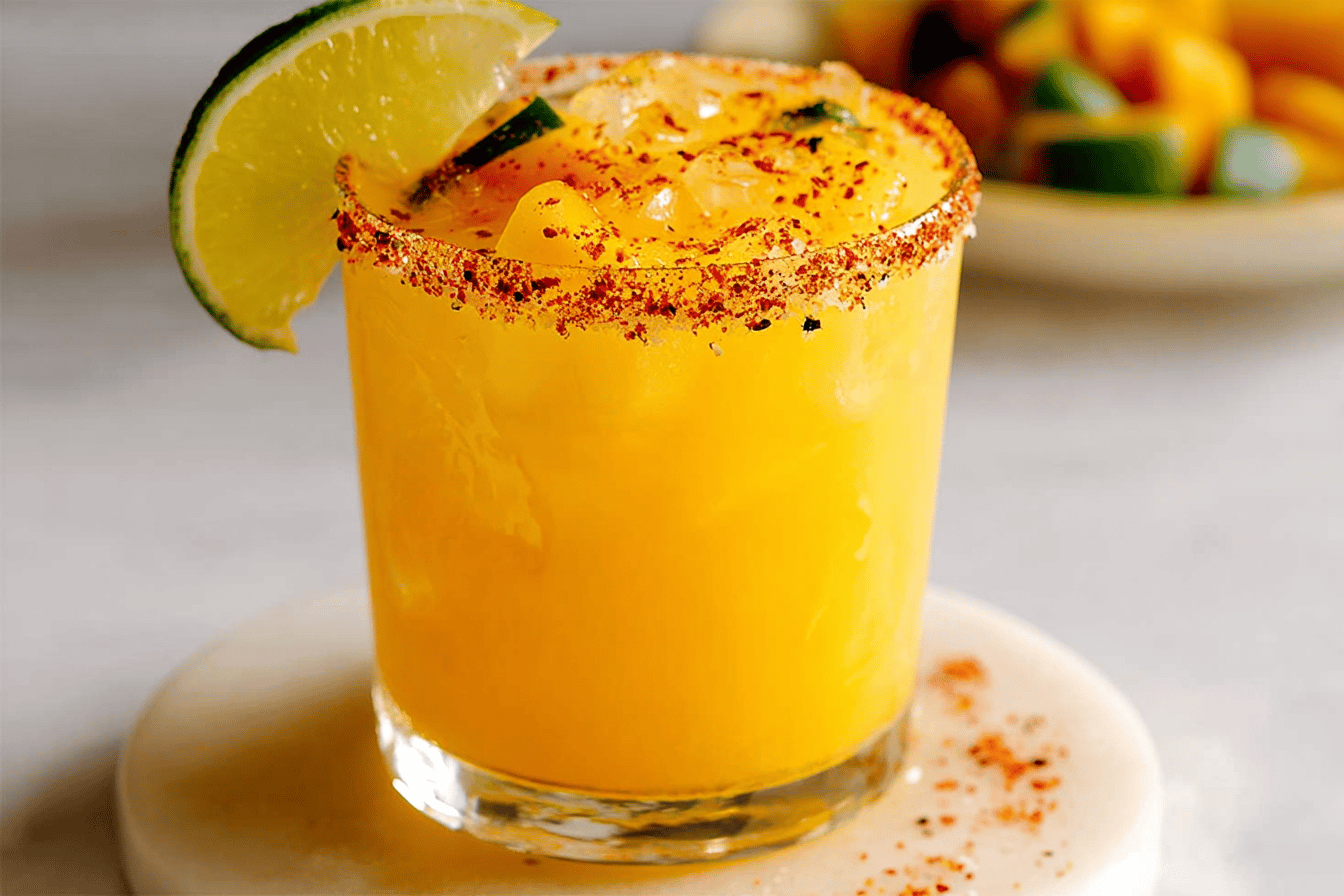 Hot Honey Spicy Mango Margarita