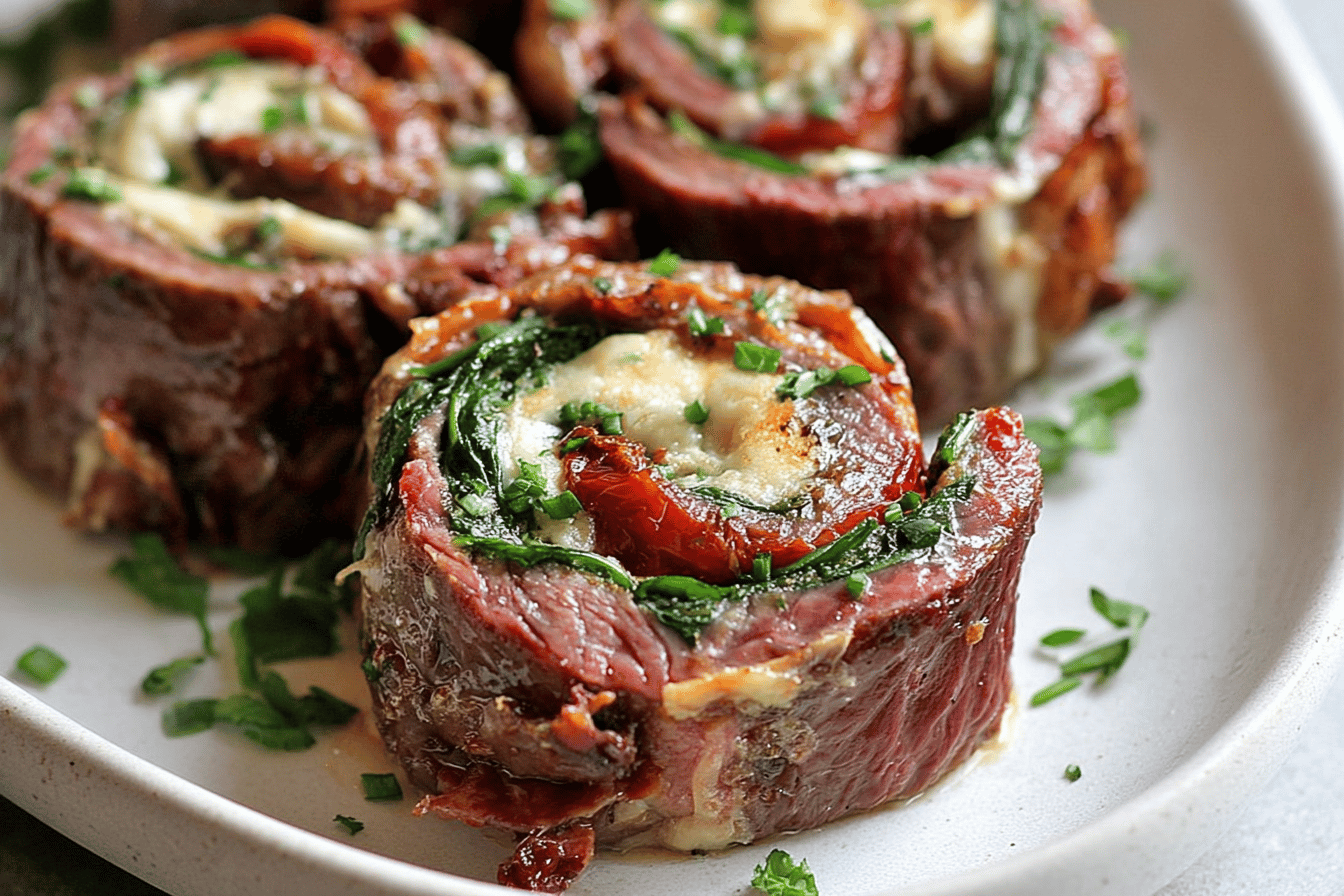 Juicy Steak Pinwheels Recipe