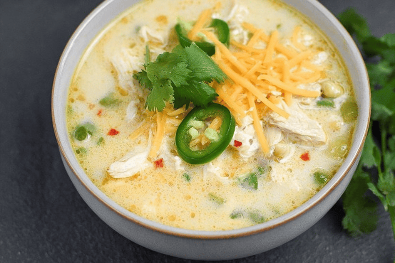 Keto White Chicken Chili Recipe