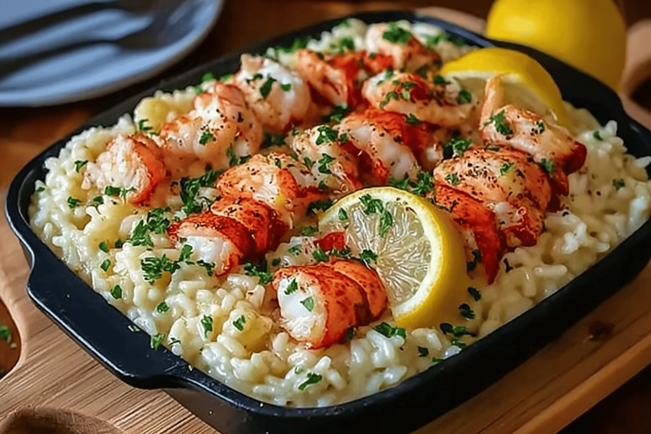 Lemon Butter Lobster Risotto