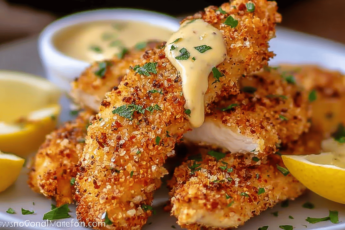 Lemon Garlic Parmesan Chicken Tenders